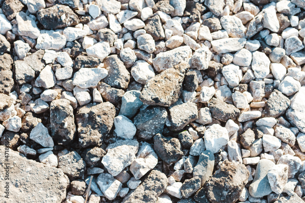 Pebbles background, abstract background with dry round gray reeble stones Pebbles background, abstract background with dry round gray reeble stones