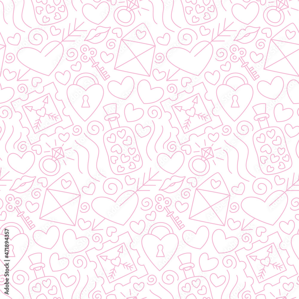 Valentine's Day seamless pattern Valentine's Day seamless pattern
