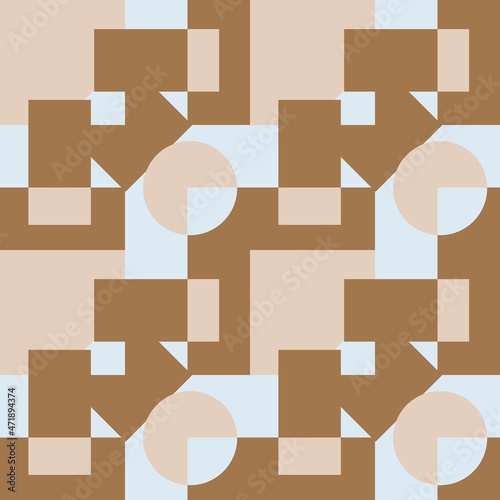 Seamless pattern, infinite texture - geometric shapes, abstract pattern - graphics. Wallpapers, textiles, packaging