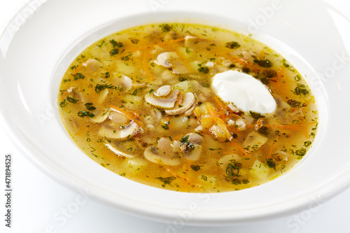 mushroom soup with sour cream