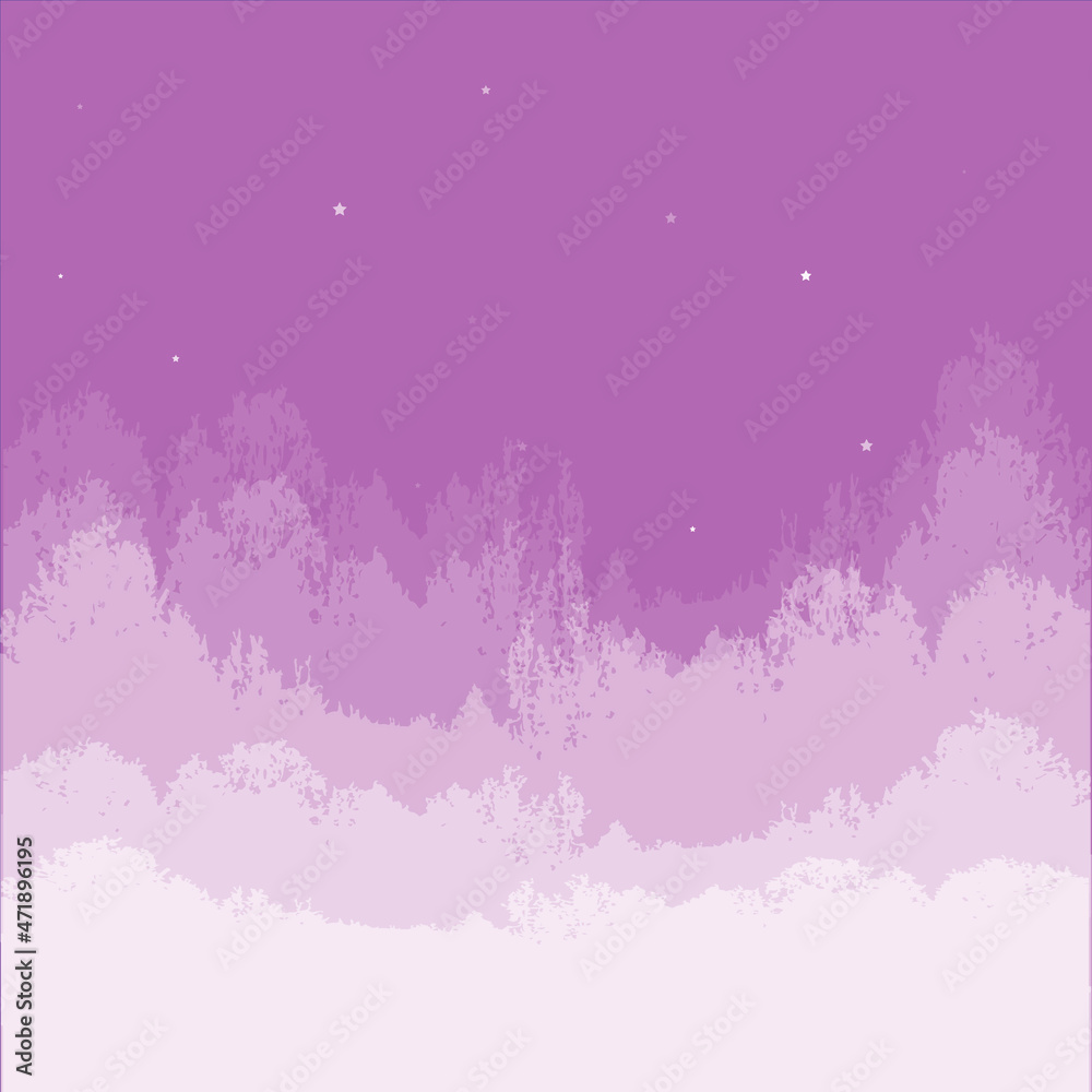 Obraz premium Starry Night. Surreal. Background. Design element for the design of books, notebooks, postcards, interior items