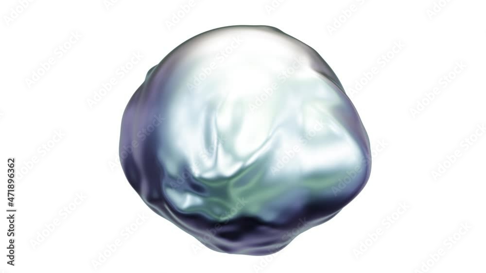Realistic looping 3D animation of the abstract morphing liquid metal form rendered in UHD with alpha matte Realistic looping 3D animation of the abstract morphing liquid metal form rendered in UHD with alpha matte