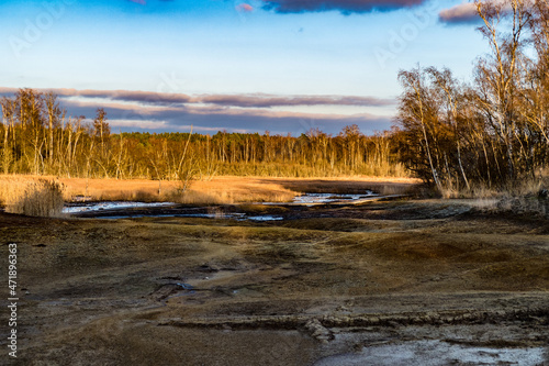 vulcanic mud geysers reservation soos in western bohemia photo