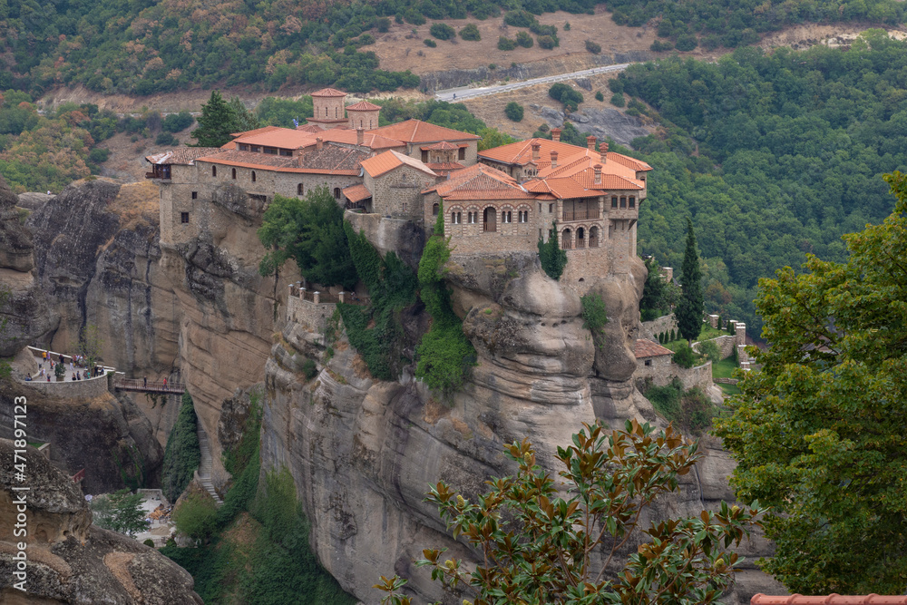 Varlaam Monastery located on the edge of the high rock, Meteora, Greece. Varlaam Monastery located on the edge of the high rock, Meteora, Greece.