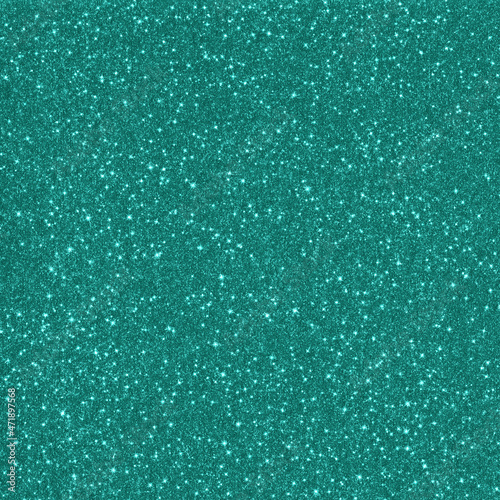 Teal Digital Glitter Paper Texture © VanSArt