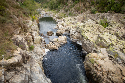 Paiva river after the Rapid of the Jump (Douro river basin), Arouca geopark, Aveiro District, Portugal photo