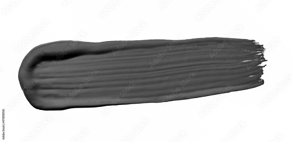 Black brush stroke isolated on white background. Oil paint abstract stroke. Watercolor brush stroke. Design mockup Black brush stroke isolated on white background. Oil paint abstract stroke. Watercolor brush stroke. Design mockup