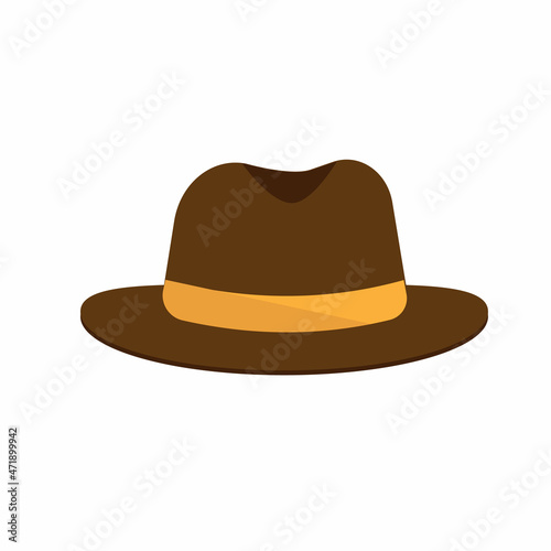 Obraz na płótnie hat accessory icon isolated on white background w salonie