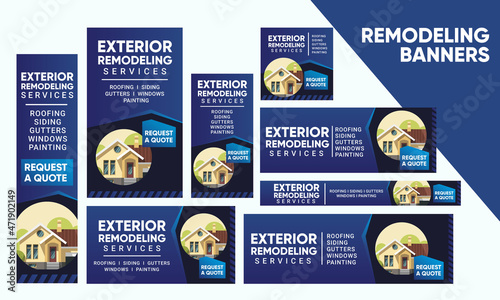 Grade Roofing, Siding & Remodeling Houses and buildings Web banners & Google Ads