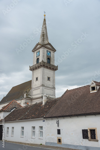Town Parish Church of St Nicholas in Purbach, Burgenland, Austria