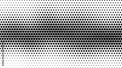 Halftone. Pattern. Abstract dotted background. Texture of dots. Matrix code. Monochrome gradient background. Vector illustration.