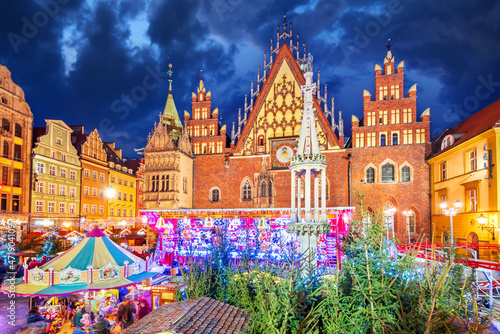 Wroclaw, Poland - Beautiful Christmas Market in Europe photo