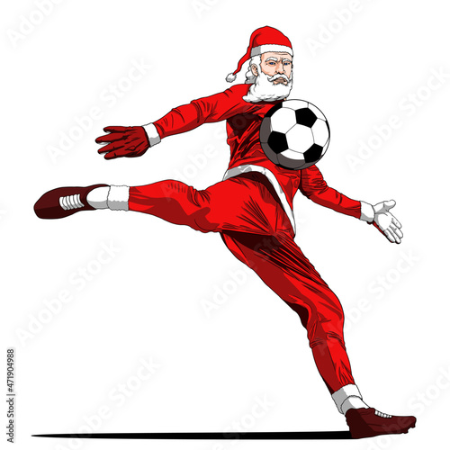 Santaclaus futbolista portero
