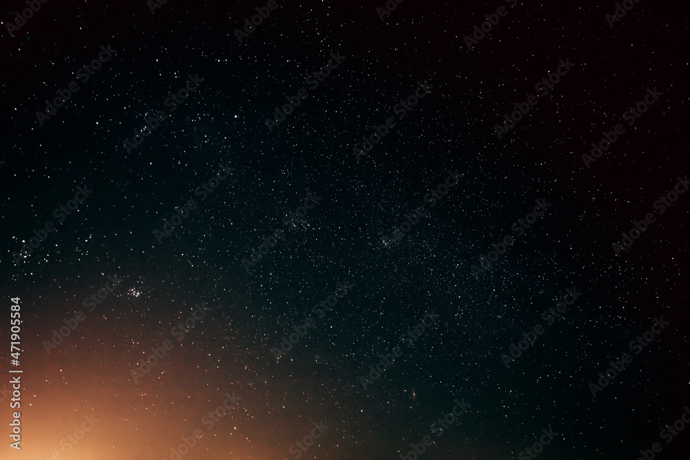 Natural Real Night Sky Stars Background Texture