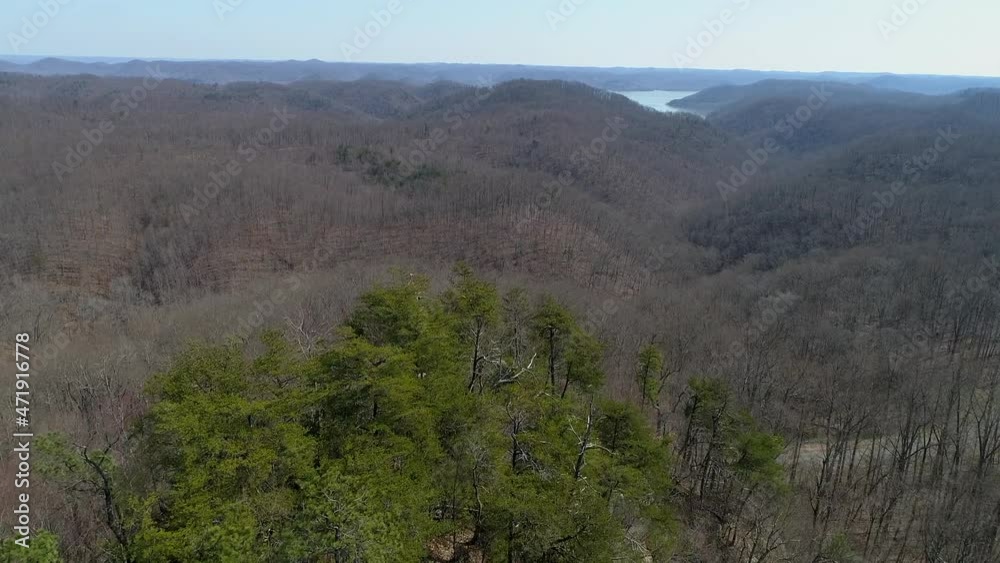 drone view of abandoned fire tower drone view of abandoned fire tower