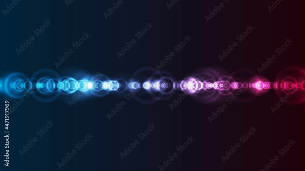 Vidéo Stock Blue purple glowing neon lens flare effect abstract motion ...