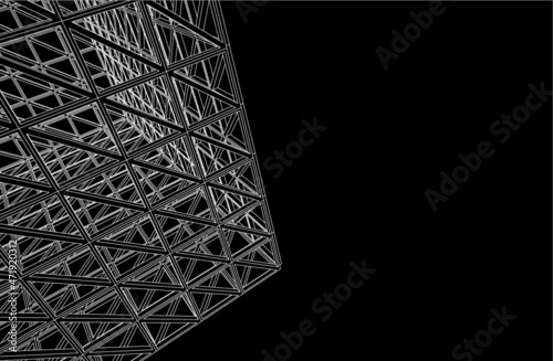 Structure building construction. Industrial background