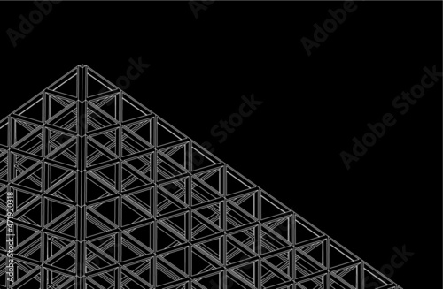 Structure building construction. Industrial background