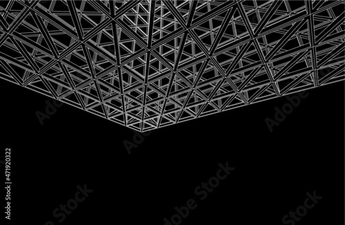 Structure building construction. Industrial background