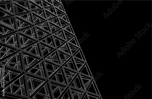 Structure building construction. Industrial background