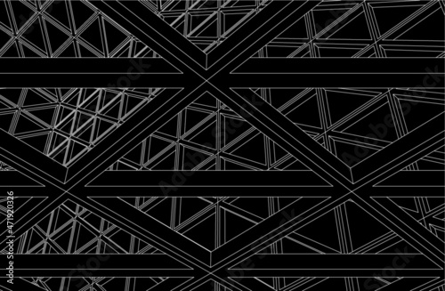 Structure building construction. Industrial background