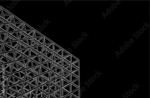 Structure building construction. Industrial background