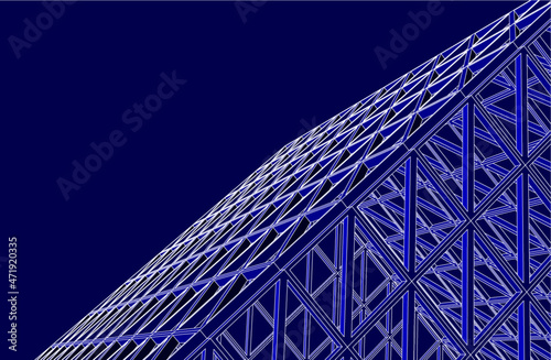 Structure building construction. Industrial background