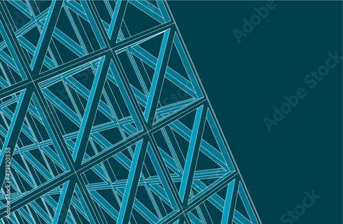 Structure building construction. Industrial background