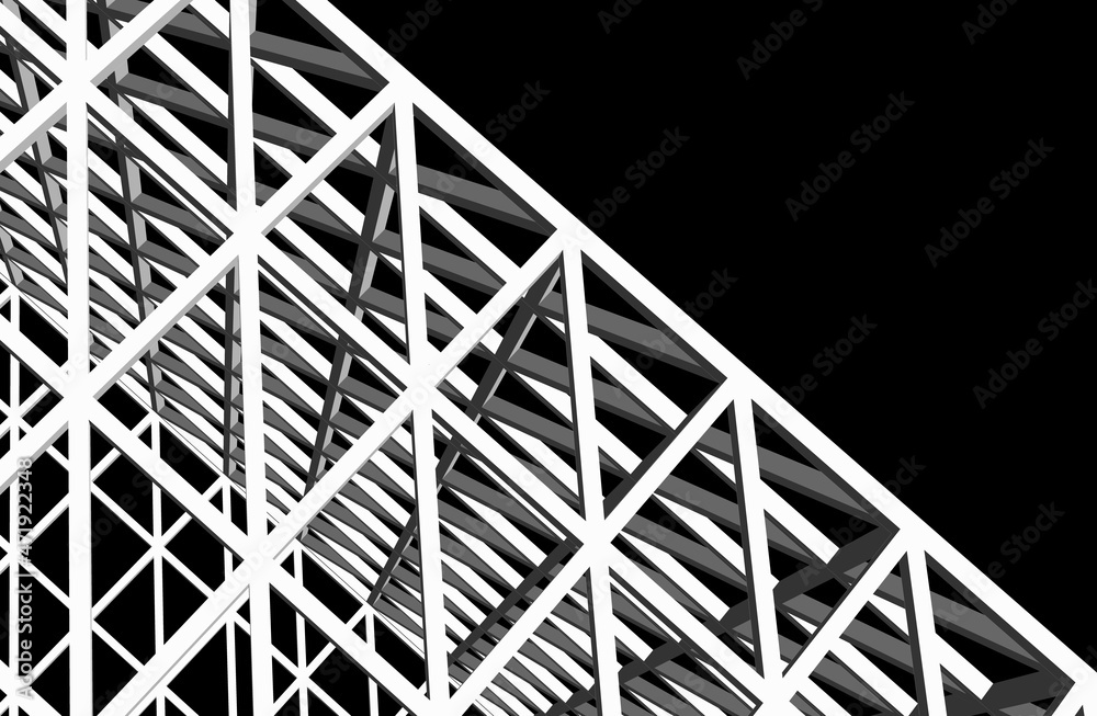 Structure building construction. Industrial background Structure building construction. Industrial background
