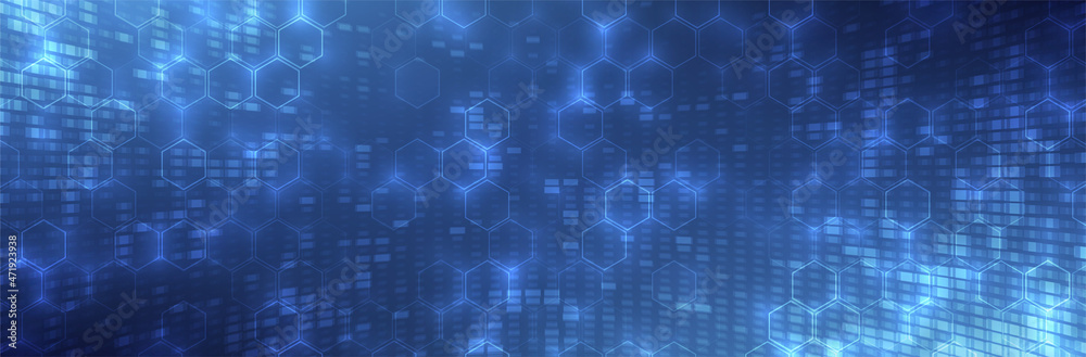 Futuristic Hexagon background. Blue Hexagonal pattern. Modern vector illustration Futuristic Hexagon background. Blue Hexagonal pattern. Modern vector illustration