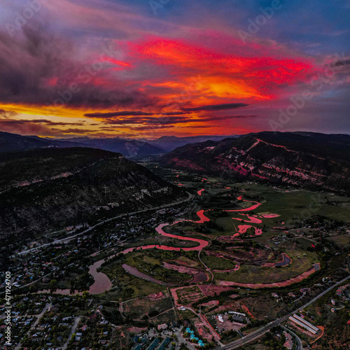 sunset over the Durango mountains