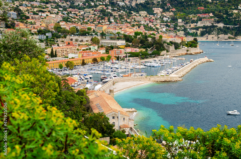 view of port Villefranche-sur-Mer - Côte d'Azur, French Riviera, France