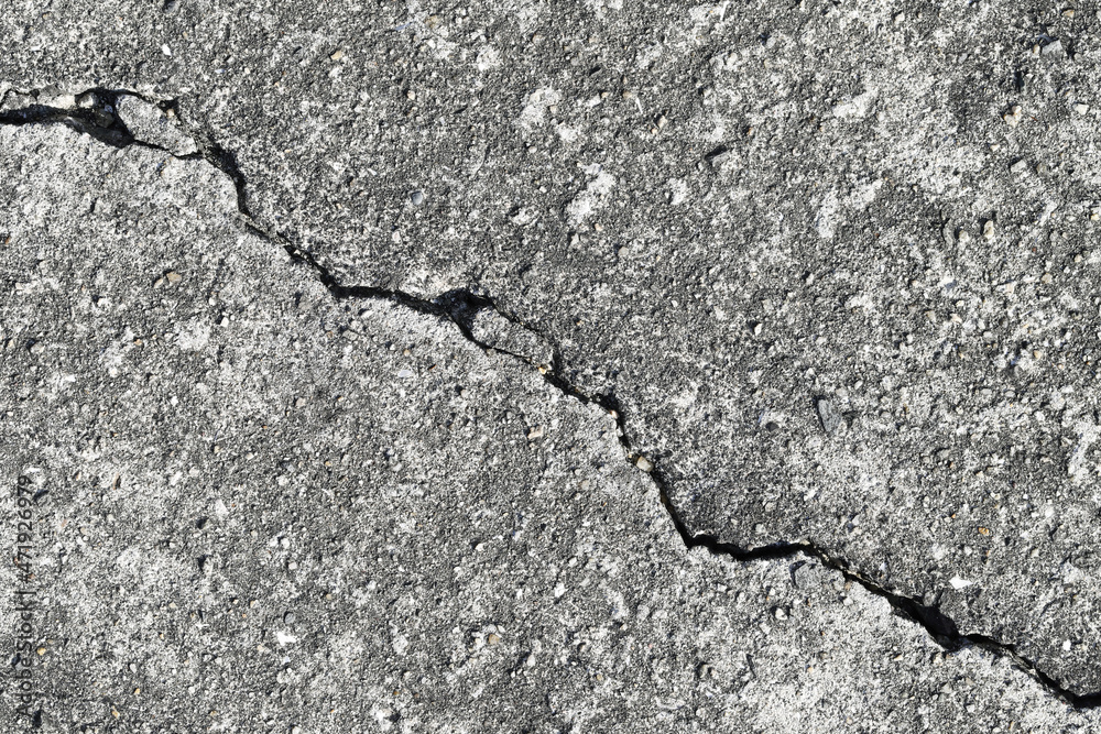 Obraz premium コンクリート ひび割れ