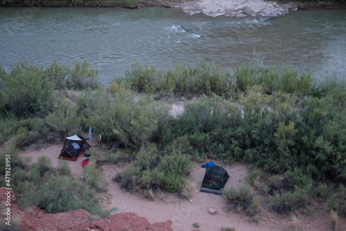 Tent Camping by the San Juan River in Bears Ears National Monument