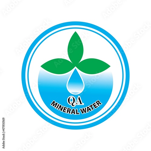 Water drop illustration Logo template vector design