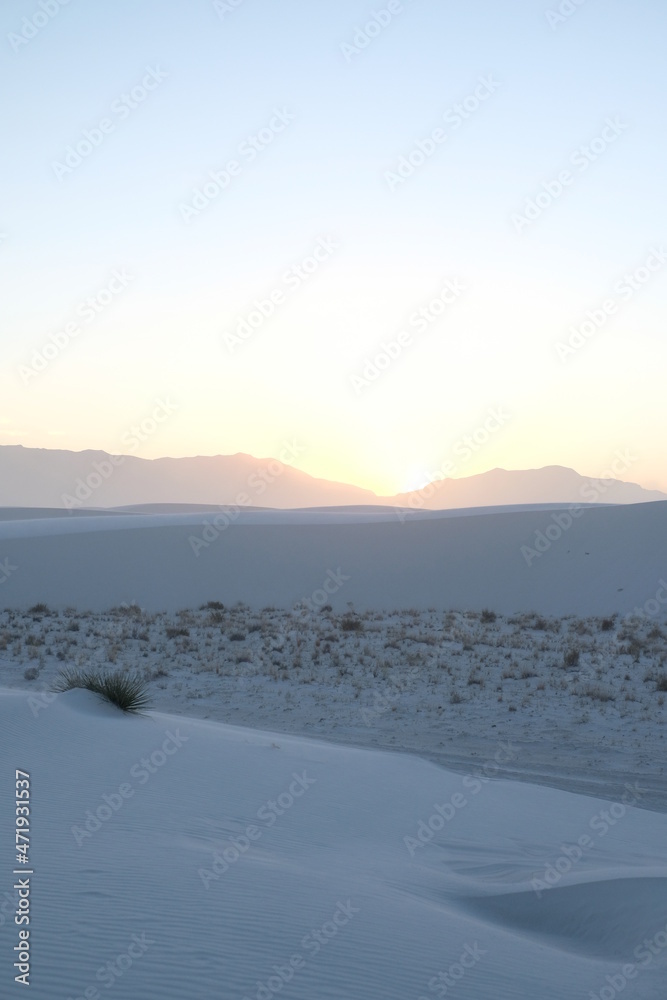 Sunset at White Sands National Park, New Mexico Sunset at White Sands National Park, New Mexico