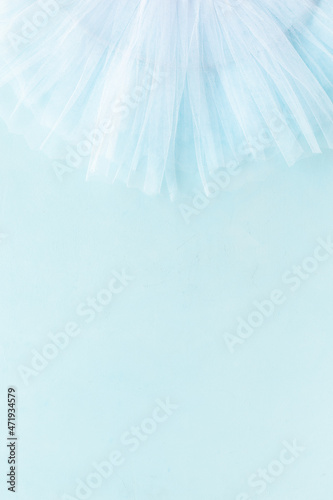 Ballet tutu skirt - dress for dancer ballerina, top view