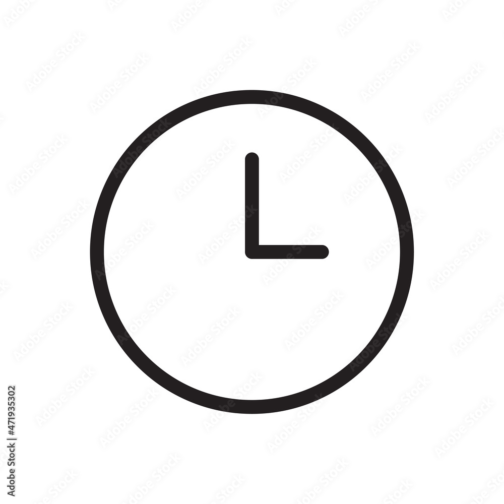 Clock icon. Watch symbol. Flat design. Freehand art. Modern simple sign. Time element. Vector illustration. Stock image. Clock icon. Watch symbol. Flat design. Freehand art. Modern simple sign. Time element. Vector illustration. Stock image.