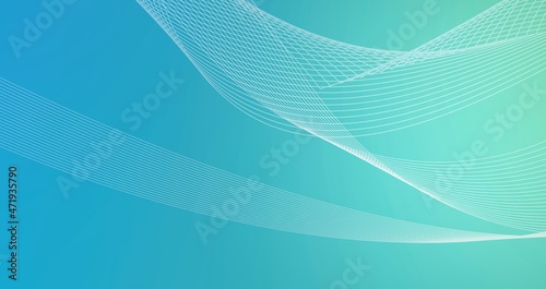 abstract blue wave line background