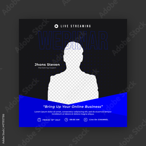 live webinar conference social media post 