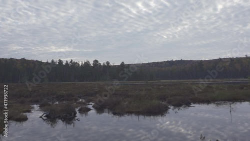 Zooming Out Shot Of An Algonquin Park Landscape From The Mizzy Lake Trail photo