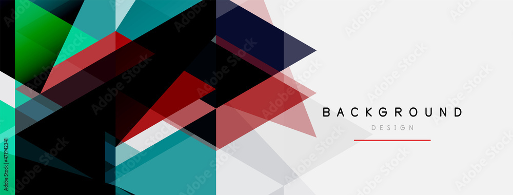 Mosaic triangles geometric background. Techno or business concept, pattern for wallpaper, banner, background, landing page Mosaic triangles geometric background. Techno or business concept, pattern for wallpaper, banner, background, landing page