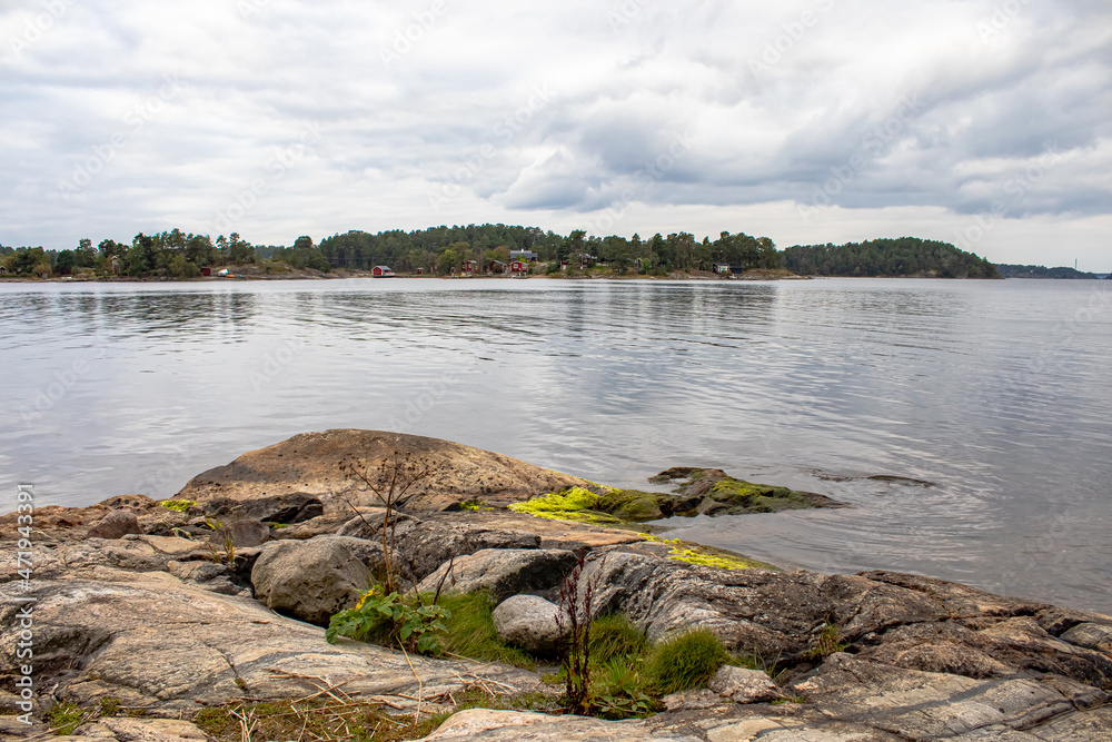 View from Island Bergholmen in Stockholm Archipelago