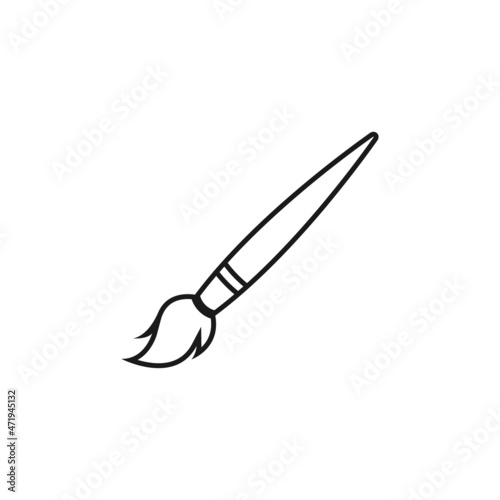 paint brush icon design template vector