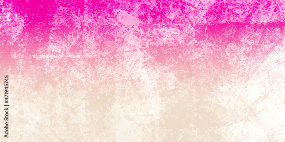 pink watercolor background Pinky water color graphic color brush strokes patches effect background.