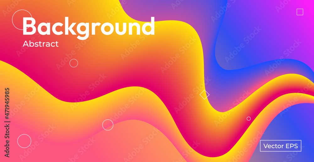Abstract background with a liquid form of combination of colorfull. Vector
