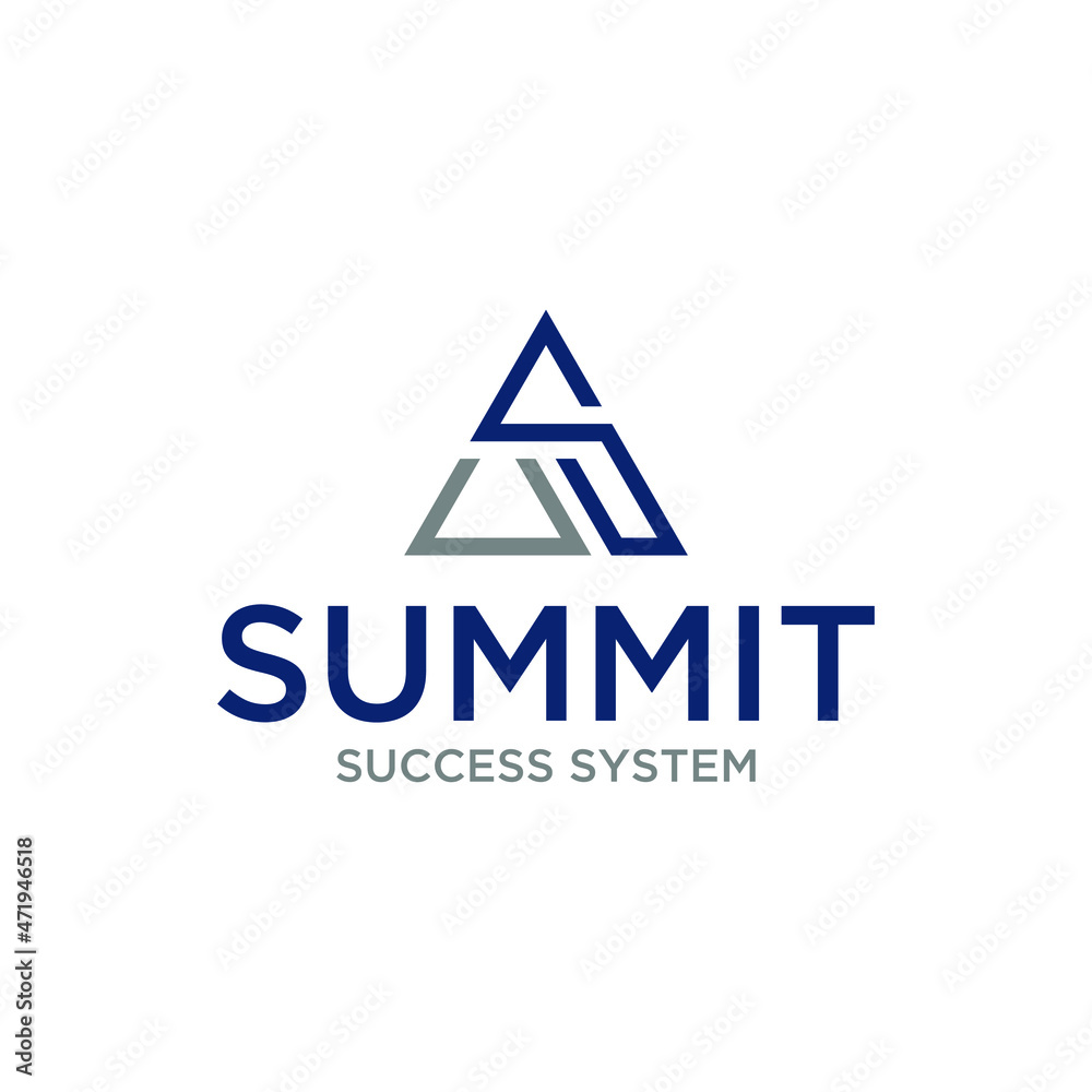 triangle abstract logo design