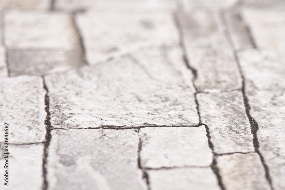 Obraz premium 石の削りだしのぼかした壁面