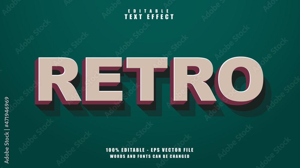 Obraz premium Editable Text Effect free Vector