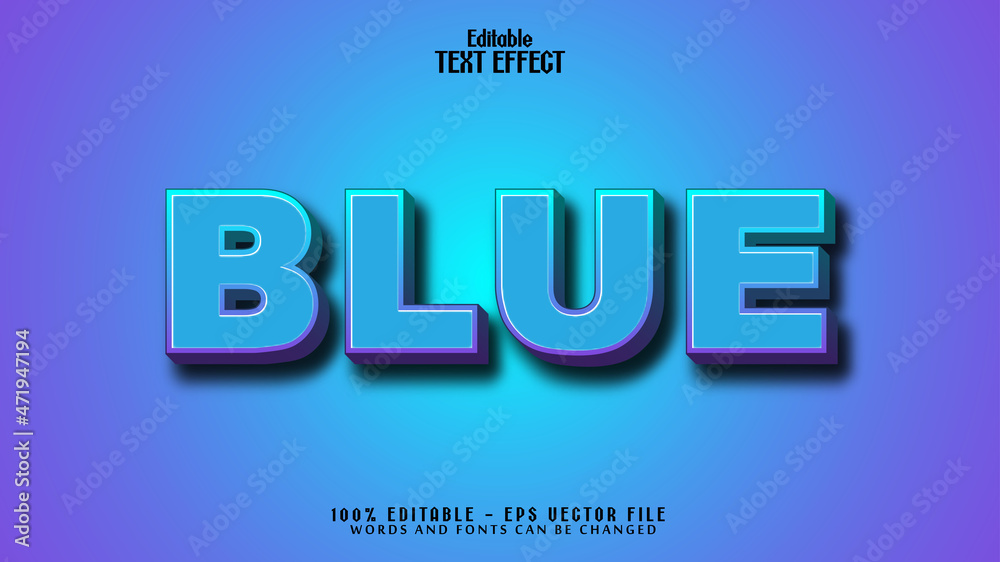 Editable Text Effect free Vector